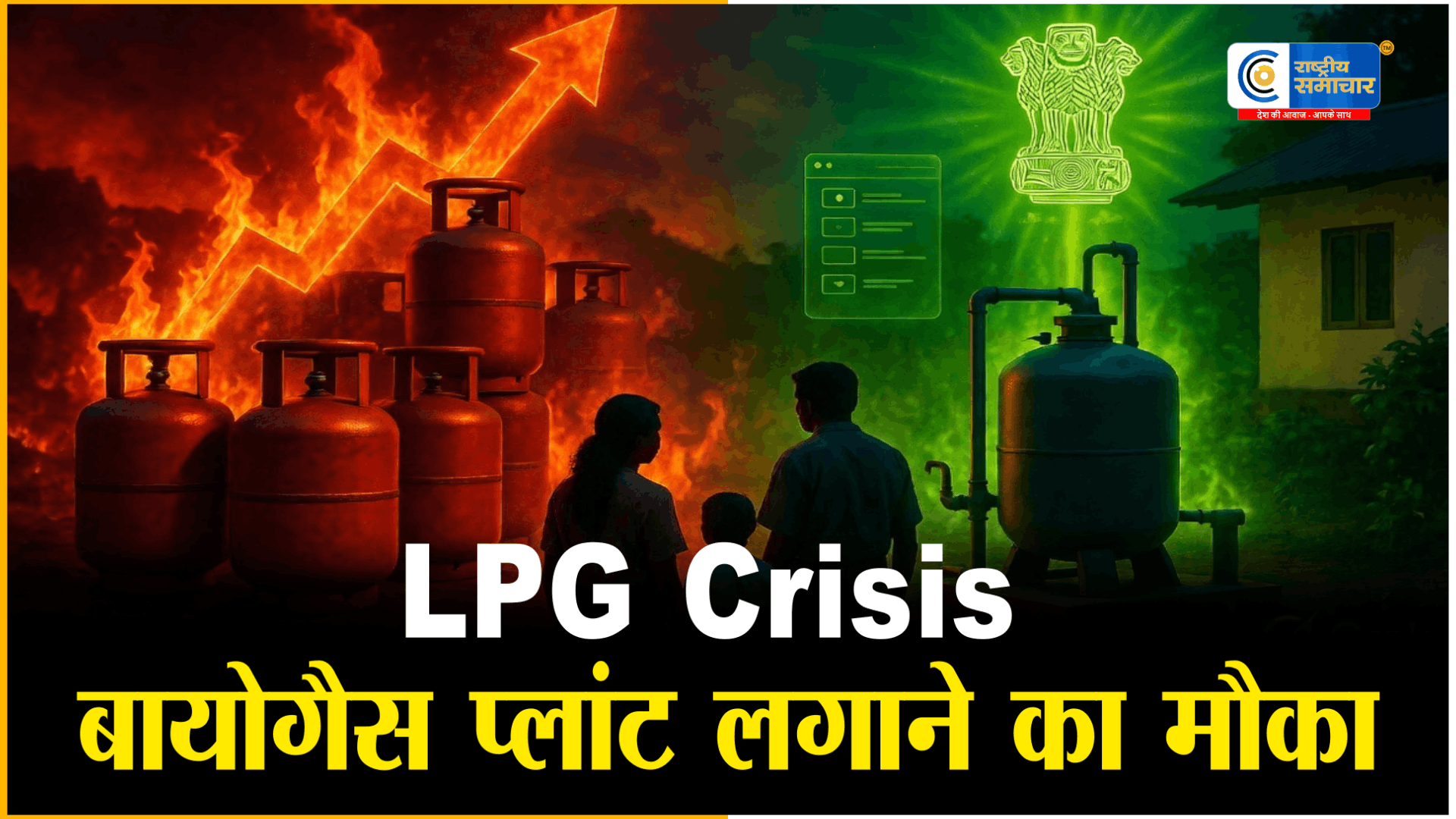 LPG संकट के बीच सरकार का बड़ा कदम घर बैठे लगाएं बायोगैस प्लांट, शुरू हुआ BAM पोर्टल,1 से 30 अप्रैल तक आवेदन का मौका