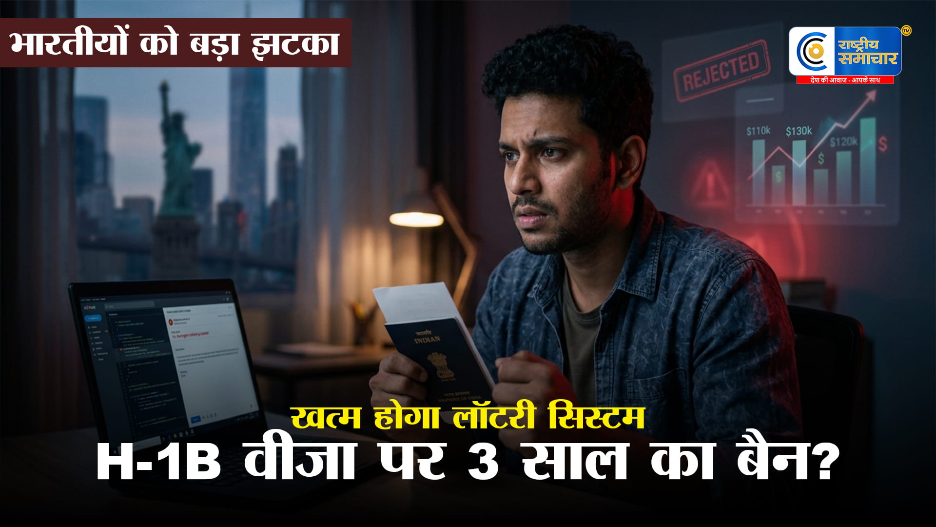 अटक सकता है अमेरिका जाने का सपना! H-1B वीजा पर 3 साल का बैन और $2 लाख सैलरी का प्रस्ताव;लाखों भारतीयों की बढ़ी चिंता   