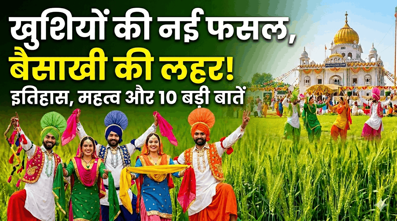 Baisakhi 2026:खुशियों की लहलहाती फसल और आस्था का महापर्व, जानें इतिहास, महत्व और दान की 10 बड़ी बातें!