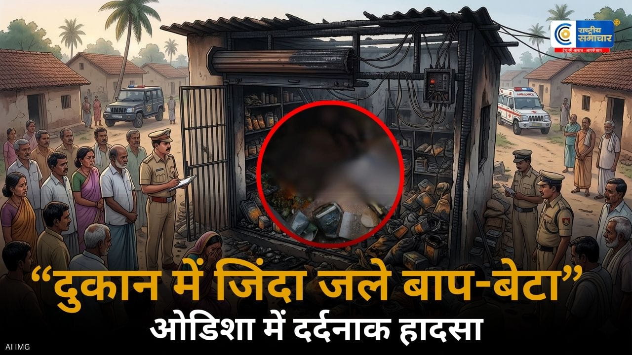 ओडिशा के खुर्दा में दर्दनाक हादसा: देर रात दुकान के अंदर सो रहे थे दोनों, सुबह धुआं देख ग्रामीणों को हुई घटना की जानकारी; पुलिस ने शुरू की जांच