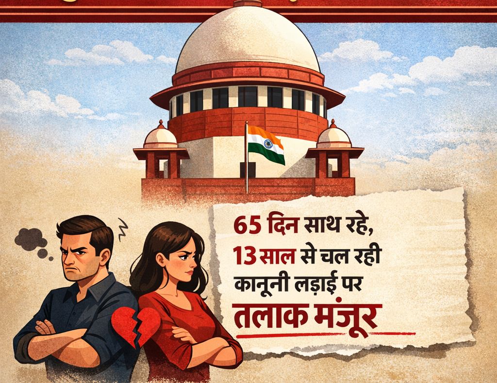 Supreme Court on Marital Dispute:65 दिन की शादीए 13 साल की जंग और 40 केस... तलाक के साथ 10-10 हजार का जुर्माना भी 