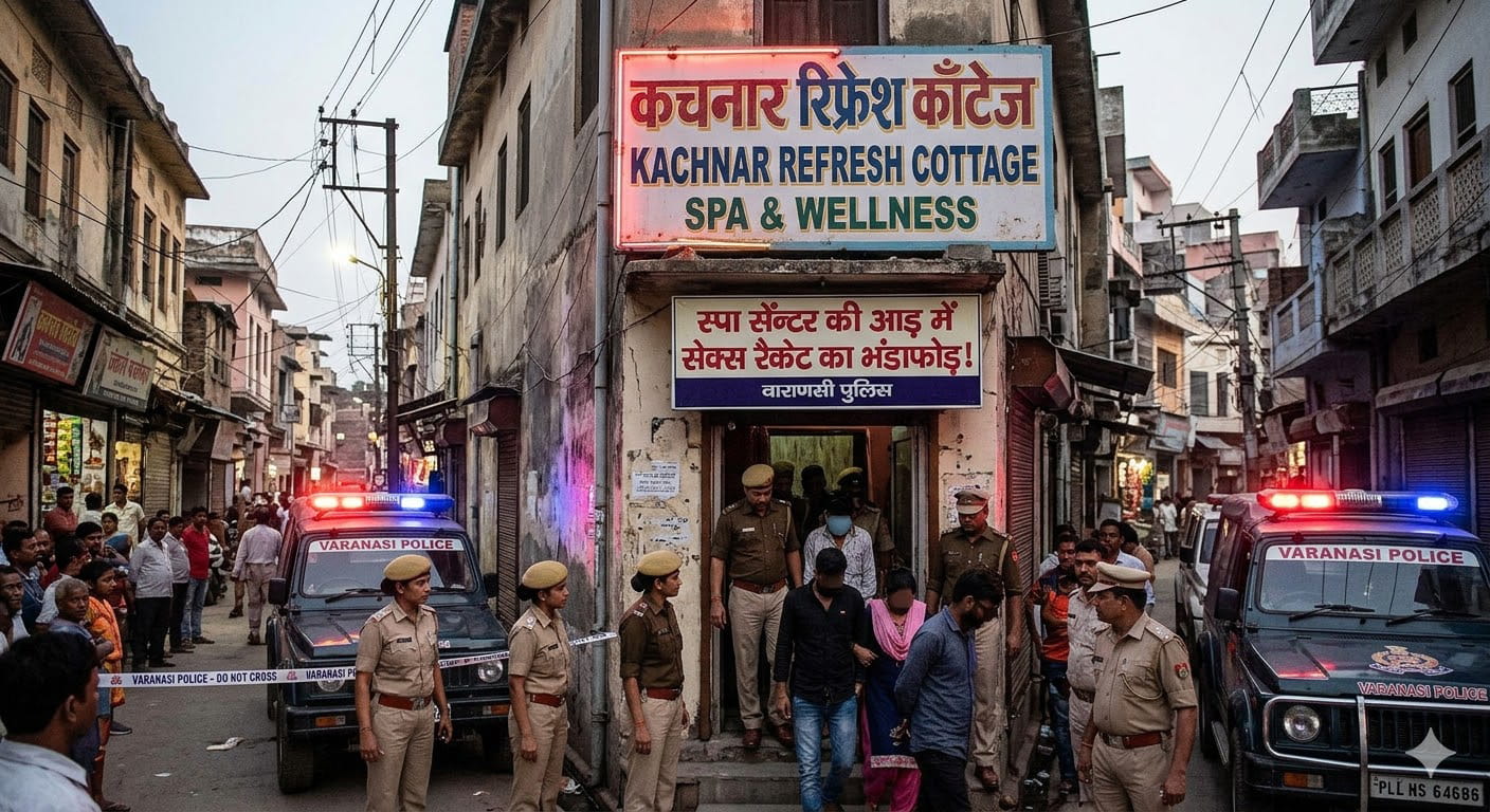 Varanasi News: स्पा सेंटर की आड़ में सेक्स रैकेट का भंडाफोड! वाराणसी पुलिस ने कचनार में किया भंडाफोड़