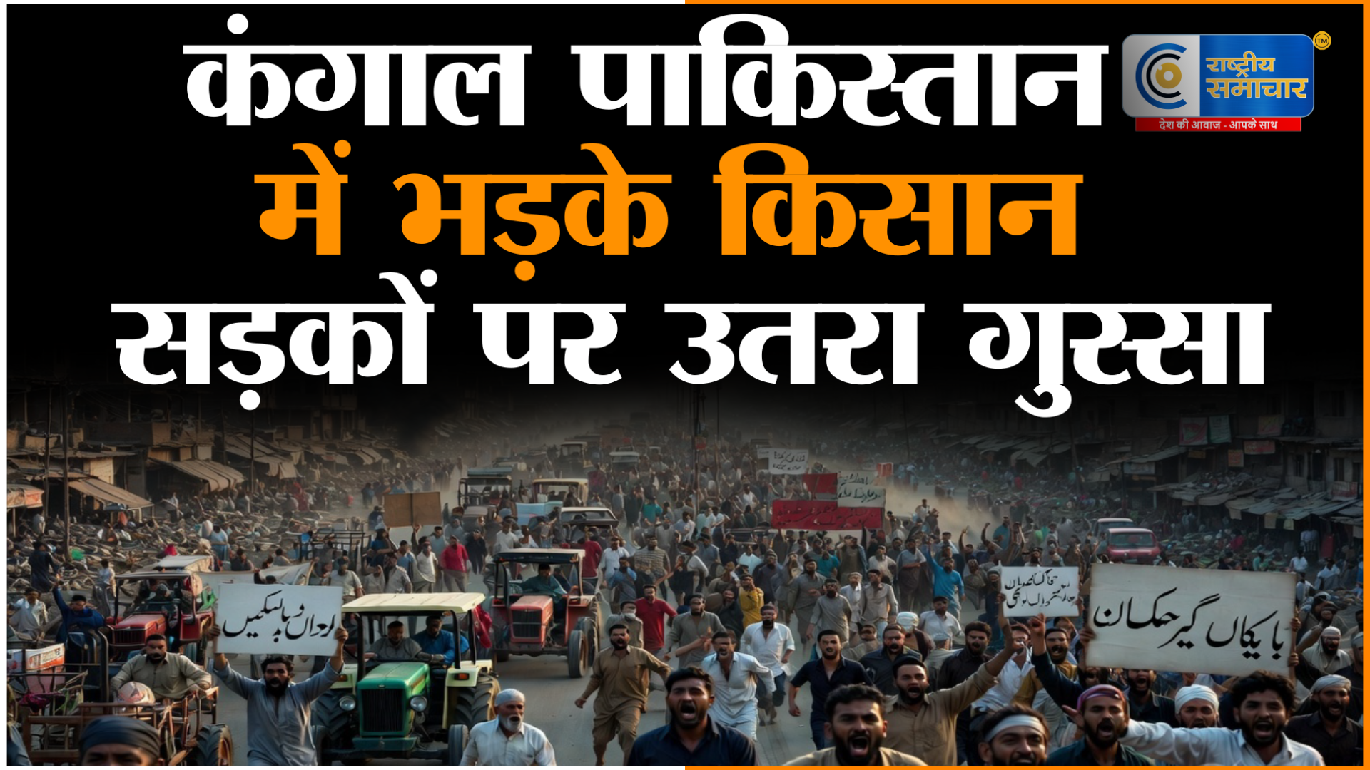कंगाली में घिरा पाकिस्तान: 100+ शहरों में किसानों का हल्ला बोल, सड़कों पर उतरा गुस्सा!