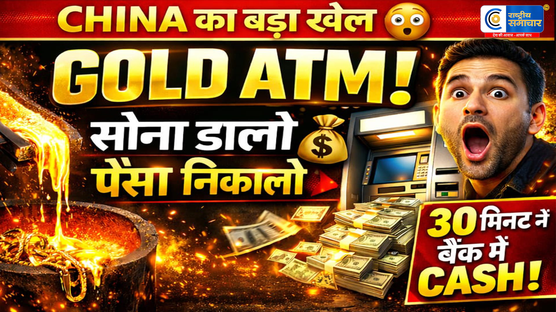 China Gold ATM Machine: पुरानी सोने की चैन डालो और 30 मिनट में पैसा सीधे बैंक खाते में,जानिए पूरी डिटेल