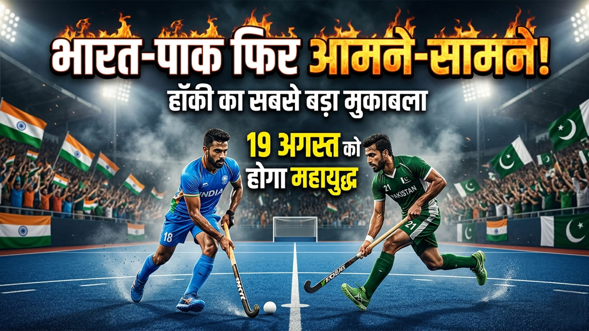 विश्व कप में फिर भारत-पाक भिड़ंत! विश्व कप में फिर आमने-सामने होंगे भारत और पाकिस्तान,19 अगस्त को हाईवोल्टेज छिड़ेगी महाटक्कर