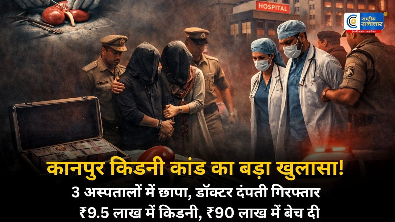 Kanpur Kidney Racket:3 अस्पतालों में छापा, 9.5 लाख में किडनी खरीद 90 लाख में बेची; डॉक्टर दंपती समेत कई हिरासत में