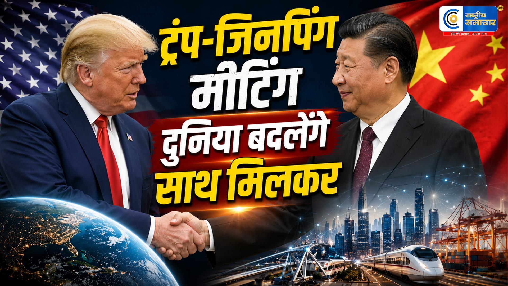 ट्रंप-जिनपिंग बैठक में दुनिया को लेकर बड़ा संदेश“हम मिलकर बदलाव करेंगे”, रिश्तों में नई गर्माहट
