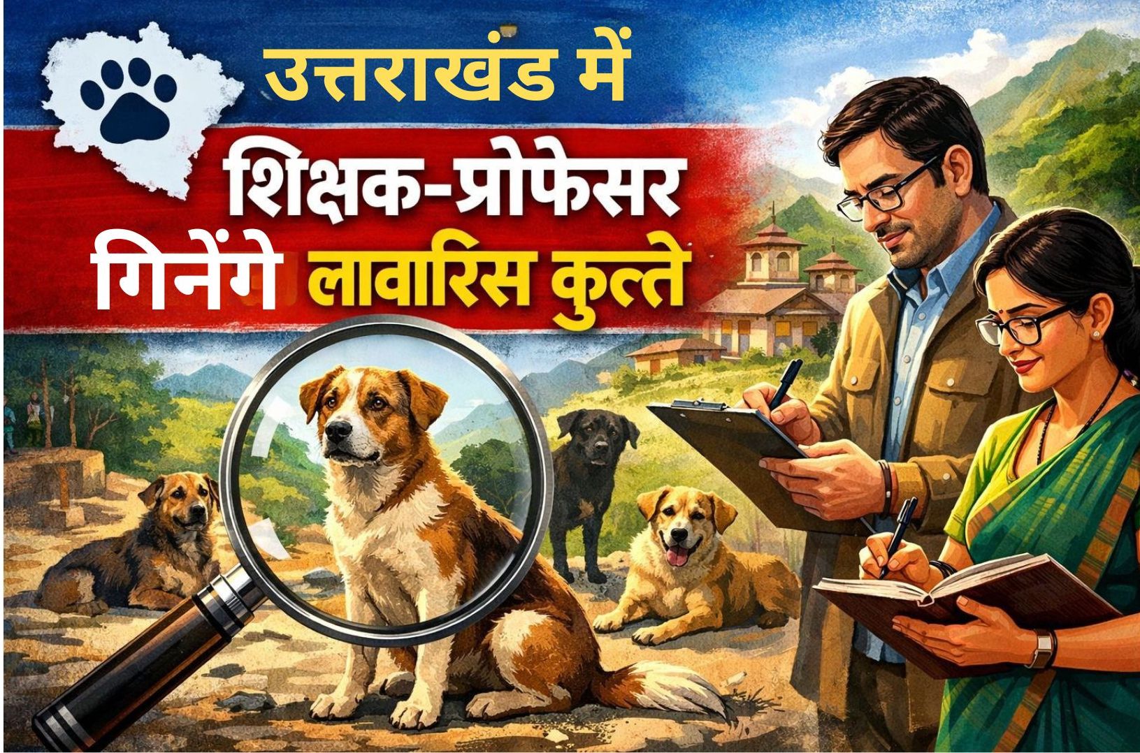 शिक्षा कब देंगे ये भविष्य निर्माता : पहले से ही कई गैर-शैक्षणिक कार्यों में लगाए गए प्रोफेसर गिनेंगे लावारिस कुत्ते 